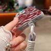 Модный тонкий мягкий чехол с рисунком губ для iPhone 16 15 Pro Max 14 Pro 13 12 11, противоударный чехол из кожи TPU с матовой текстурой