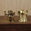 1/2Pcs Brass Witch Frog Figurine Metal Carving Miniature Frog Statue Animal Sculpture Halloween Feng Shui Decoration Home Office Desktop Ornament