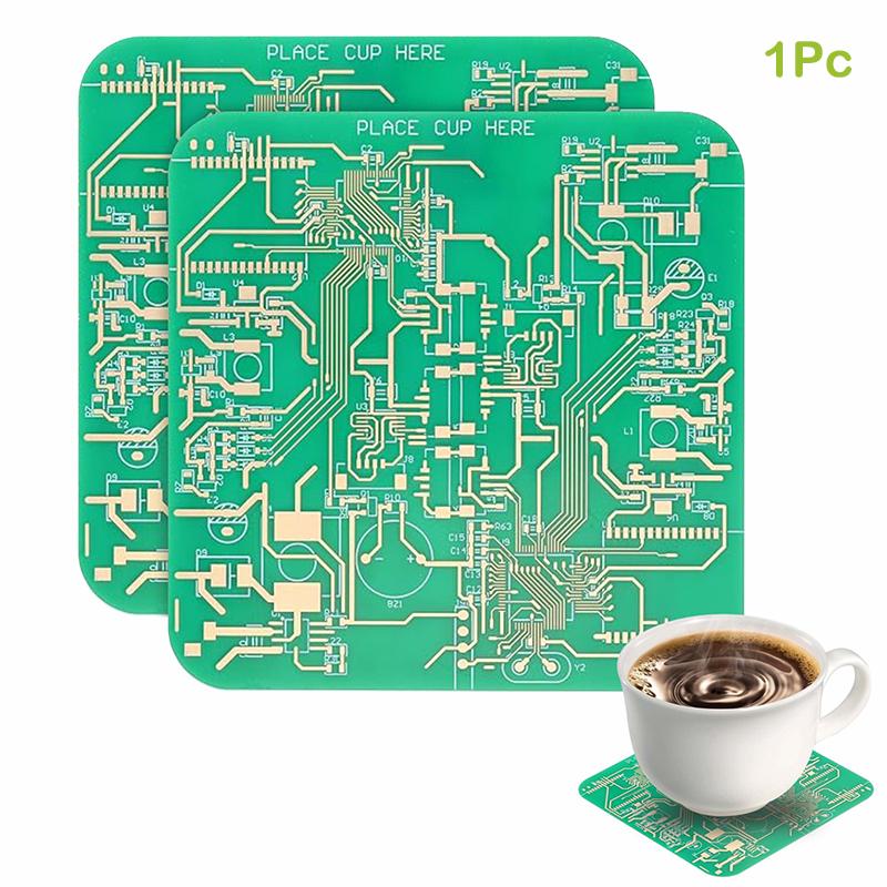 Creative Circuit Board Coaster Personalized Pcb Design Coaster Dining Table Bar Decoration Drinkware Accessories