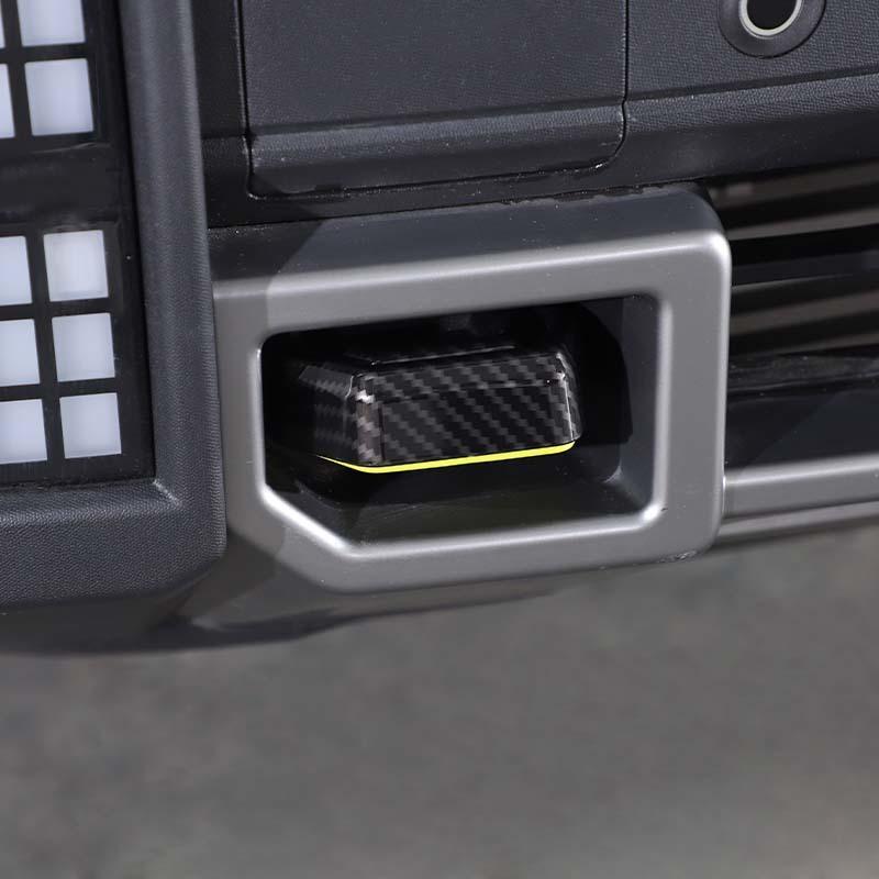 Накладка-декорация на передний бампер автомобиля, крюк для буксировки, для Jetour Traveler 2023+ / Jetour Shanhai T2 2024+, внешние аксессуары, АБС-пластик