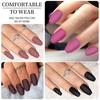 96Pcs Solid Color Matte Nails, Short Full Cover Fake Nails, Press-on Short False Nail Tips