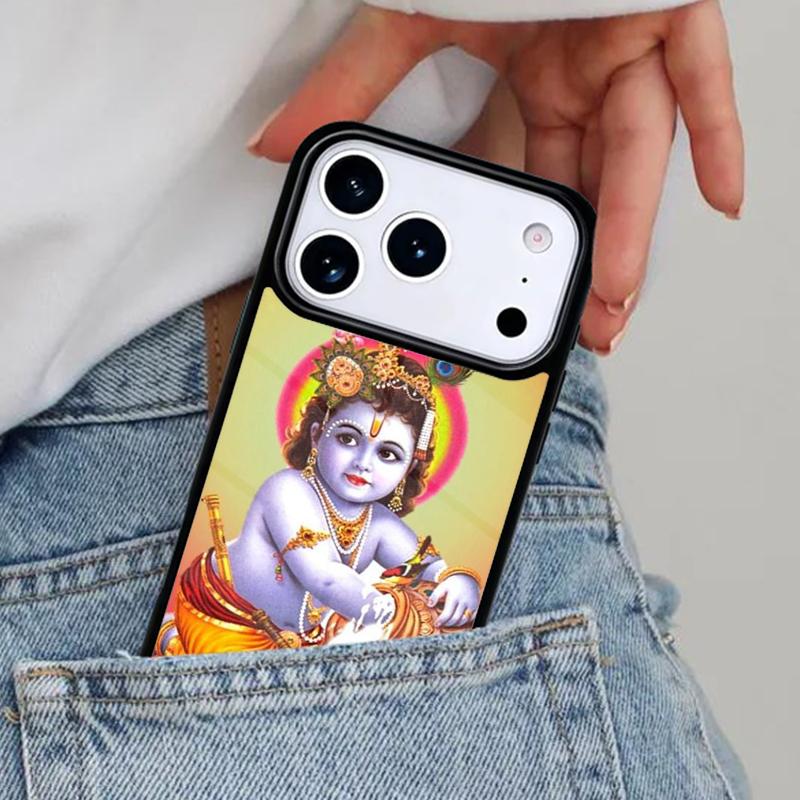 Чехол для телефона Lord Krishna Radha для iPhone 17ProMax 12 13 14 15 16e 17 Pro Max Plus Air Cover