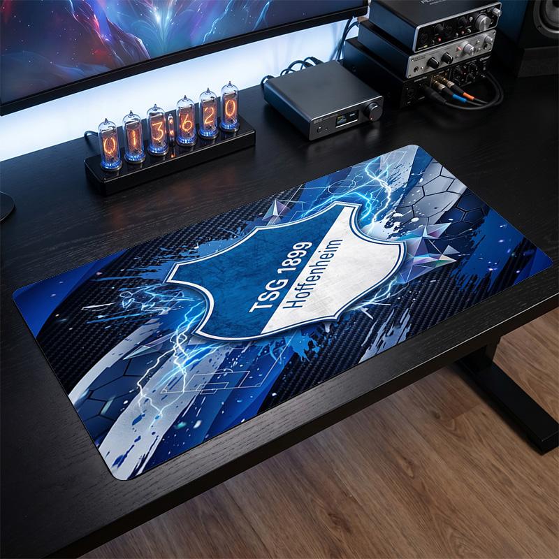 TSG Hoffenheim FC Theme Pattern Mouse Pad, Soccer Logo Design XXL Gaming Desk Mat Non-Slip Computer Mouse Pad