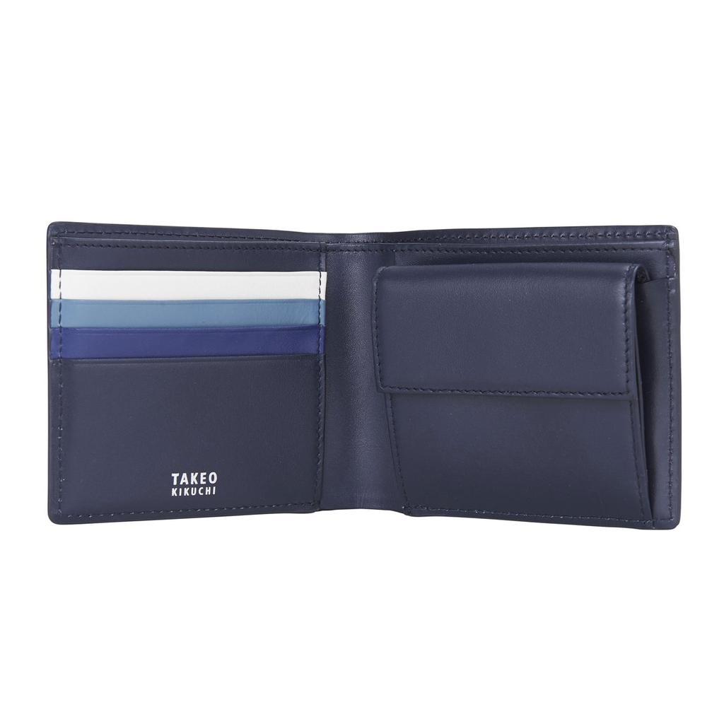 Takeo Kikuchi Sigma Bifold Wallet 727626 Navy Men's [07]