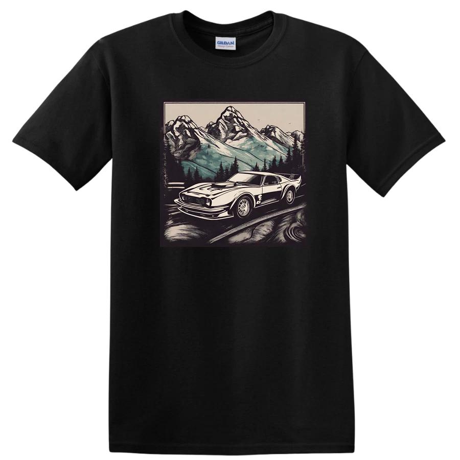 Mountain Racing Car Vintage Art T Shirt Cool Classic Ride Tee Adventure