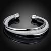 925 Silver Vintage Open Cuff Bracelet &Bangles For Women Jewelry Top Quality