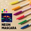 UV Reactive Glow In The Dark Mascara Electric Colors for Rave Parties Festivals and Themed Events Sweat Resistant Formula