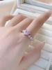 High-end light luxury ring, love zircon new open ring, women's non-fading fashion niche high-end ring