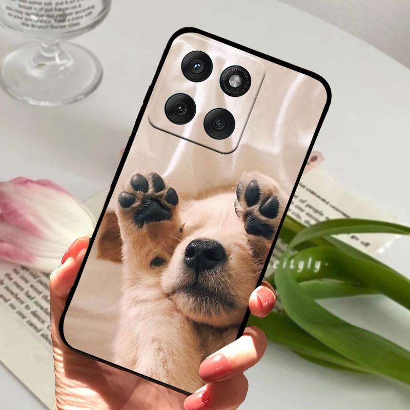 For Motorola Edge 60 Fusion Case Edge60 Fusion Soft Silicone TPU Phone Cover For Moto Edge 50 Fusion 5G Cute Animal Protector