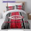 Cincinnati Reds Pattern Bedding Set Quilt Cover Pillowcase Home Decor Gift (1 * duvet cover + 2 * pillowcase, without core)