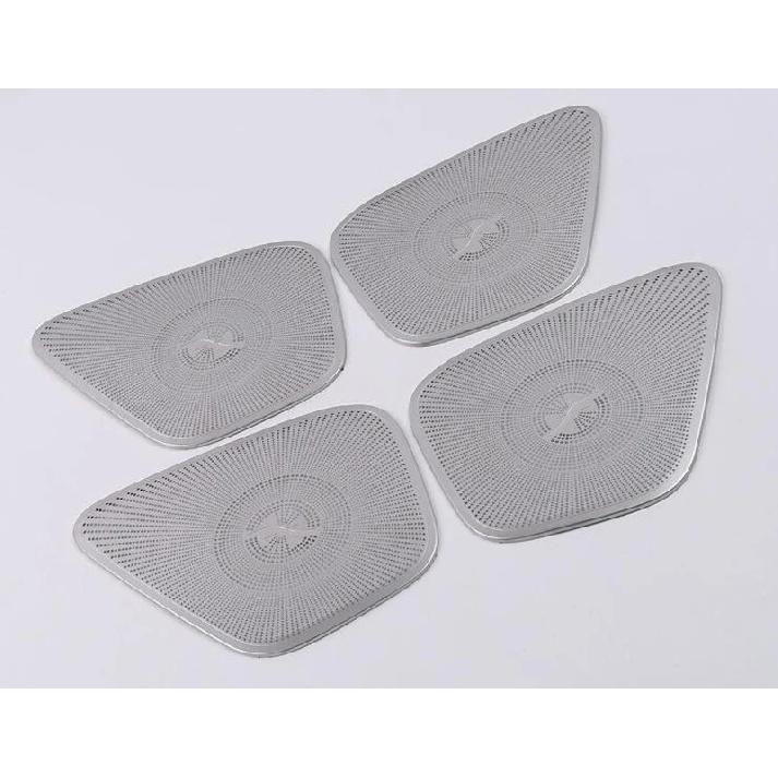 For Mercedes-Benz GLB-Class X247 GLB200 220 250 Stainless Steel Speaker Cover Interior Trim Side Door Stereo Bezel