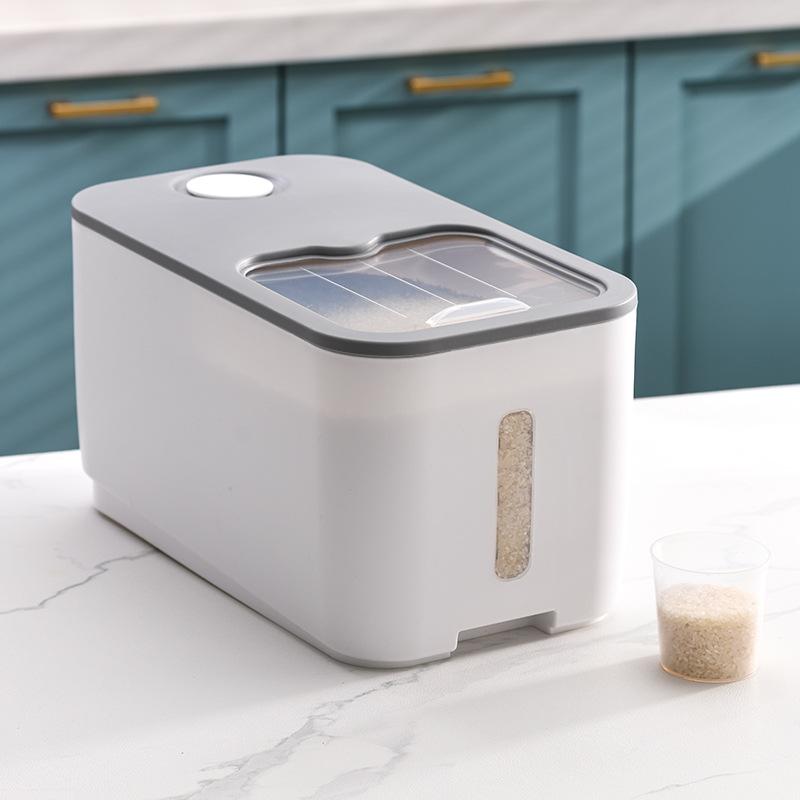 Ведро для риса Push-pull, влагостойкое, с защитой от насекомых, ящик для хранения кухонных зерен, встроенный репеллент, контейнер для хранения продуктов