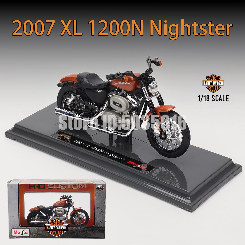 Майсто 1:18 Мотоциклов Harley-Davidson 2022 Road King 2022 Fat Bob 114 Литые Модели Мотоциклов Игрушечные Автомобили Коллекция
