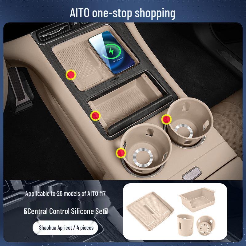 Essential Silicone Mat Set for AITO M7, M8, M9 Interior Decoration - Fits 26 Models
