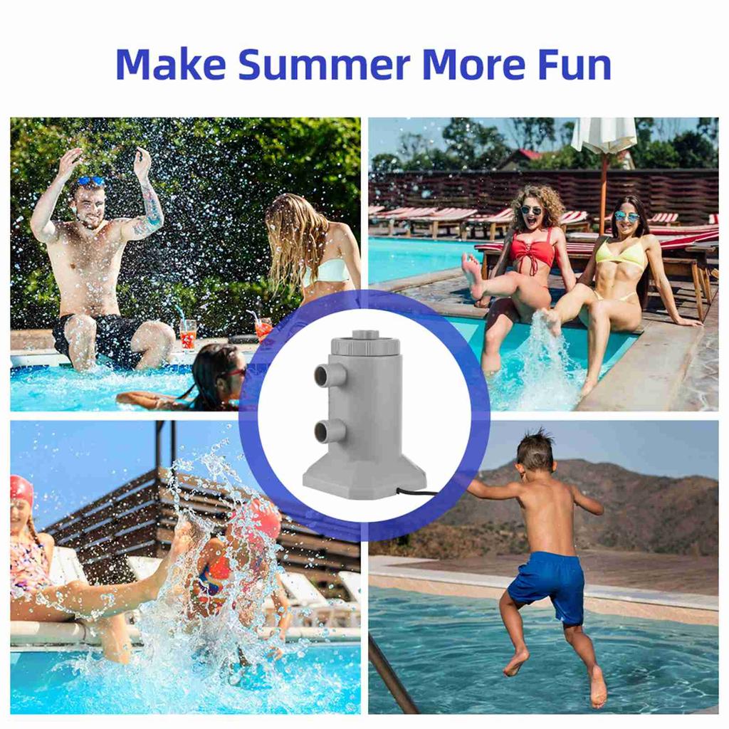 Насос-фильтр с картриджем для наземных бассейнов 55 Вт 250 л/ч Низкий уровень шума Улучшенная циркуляция и фильтрация Насос-фильтр для воды с картриджем