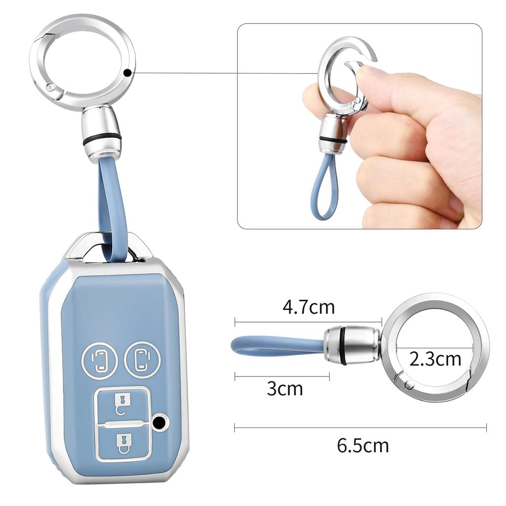 OFFCURVE Smart Key Case for Suzuki / Suzuki Key Cover, 4 Buttons, Shockproof, Scratch