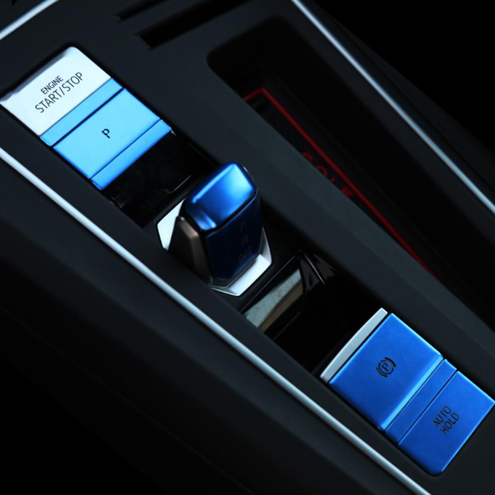 8 шт., наклейка на ручку переключения передач ручного тормоза салона автомобиля, стояночный тормоз, кнопка переключателя P для VW Golf 8 MK8 GTE GTD GTI R-line 2020-2021