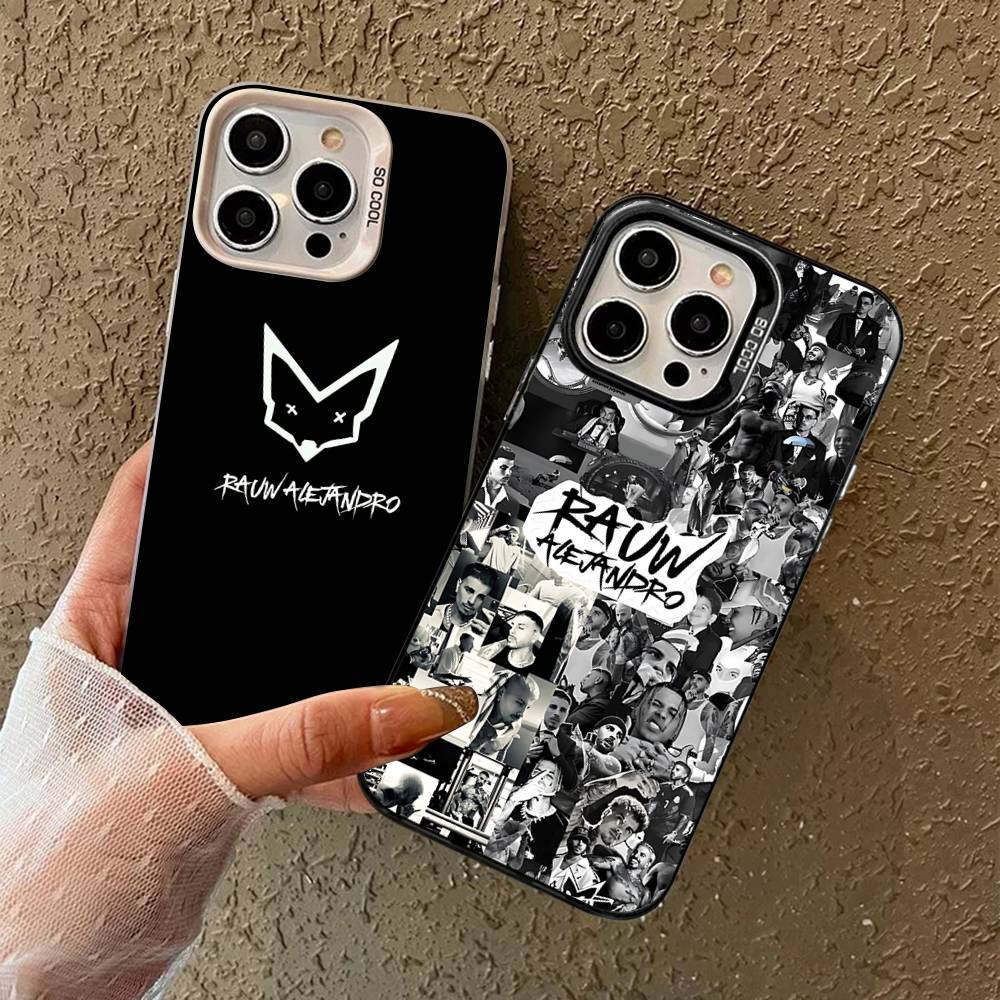 Epc Music R-Rauw Alejandro Rap Phone Case For IPhone 17 16 15 14 11 12 13 Pro Max Plus Pro Colored Silver Cover