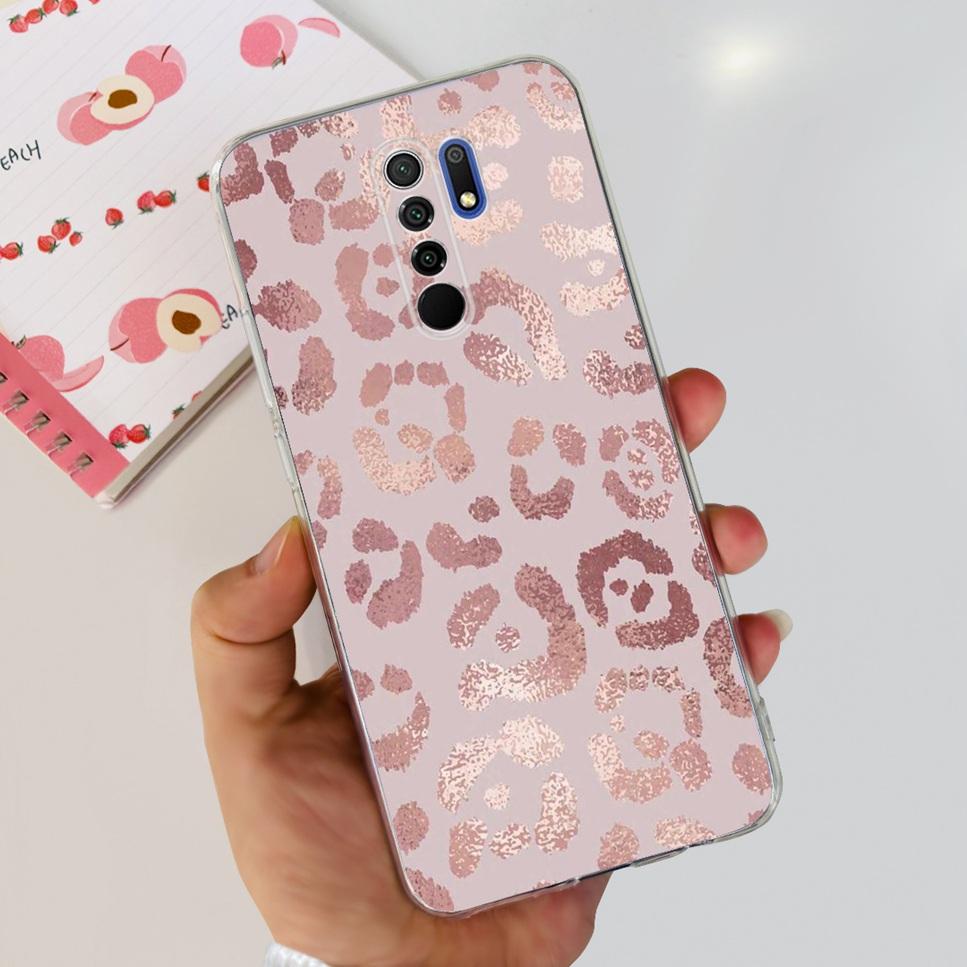 New For Xiaomi Redmi 9 Case Cute Cat Luxury Flower TPU Soft Silicone Clear Cover For Xiaomi Redmi 9 9A 9a 6.53"Bumper Phone Case