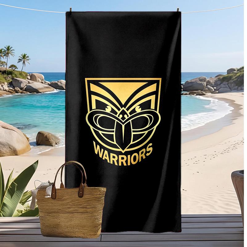 Пляжное полотенце с принтом Wigan Warriors Мягкое Портативное Быстросохнущее?Сухое полотенце для бассейна, летнего отпуска, активного отдыха на природе