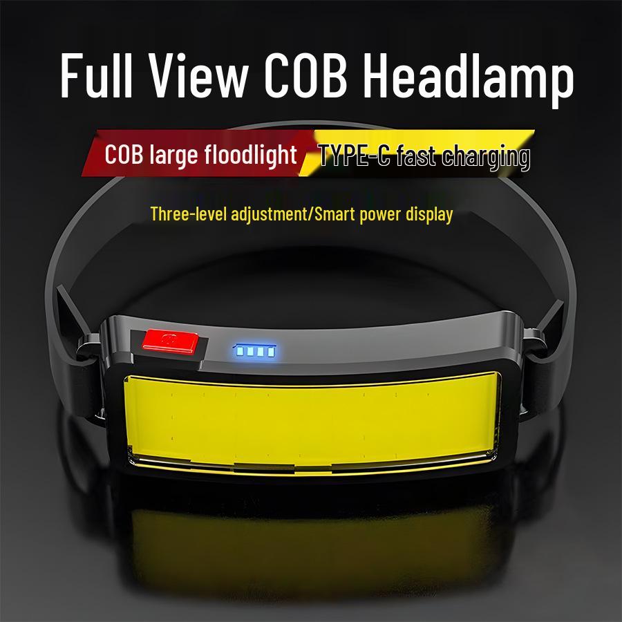 Портативный светодиодный налобный фонарь с USB-подзарядкой - Легкий, Мощный, Уличный Мягкий свет