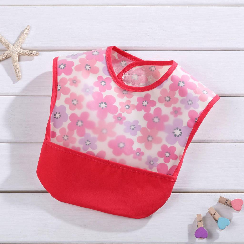 Водонепроницаемый детский слюнявчик с карманом - Дизайн, не требующий стирки