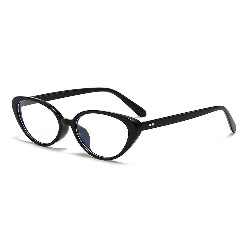 Cat's eye simple flat mirror anti-blue light fashion trend glasses frame women's Internet celebrity small frame anti-ultraviolet glasses frame