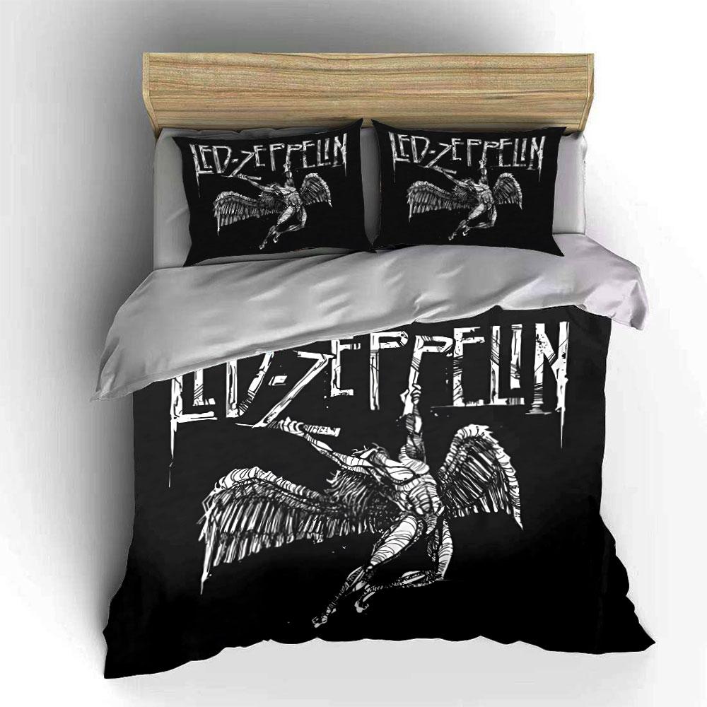 "Led Zeppelin Angel Bedding Set" Bedding Duvet Cover Set Duvet Cover Pillowcases (1 * Duvet Cover 2 * Pillowcases, without duvet insert)