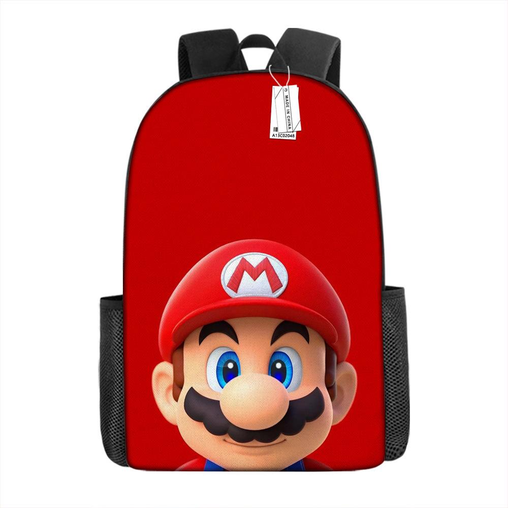 Super Mario School Bag Cartoon Anime Backpack Mario Backpack Super Mario School Bag