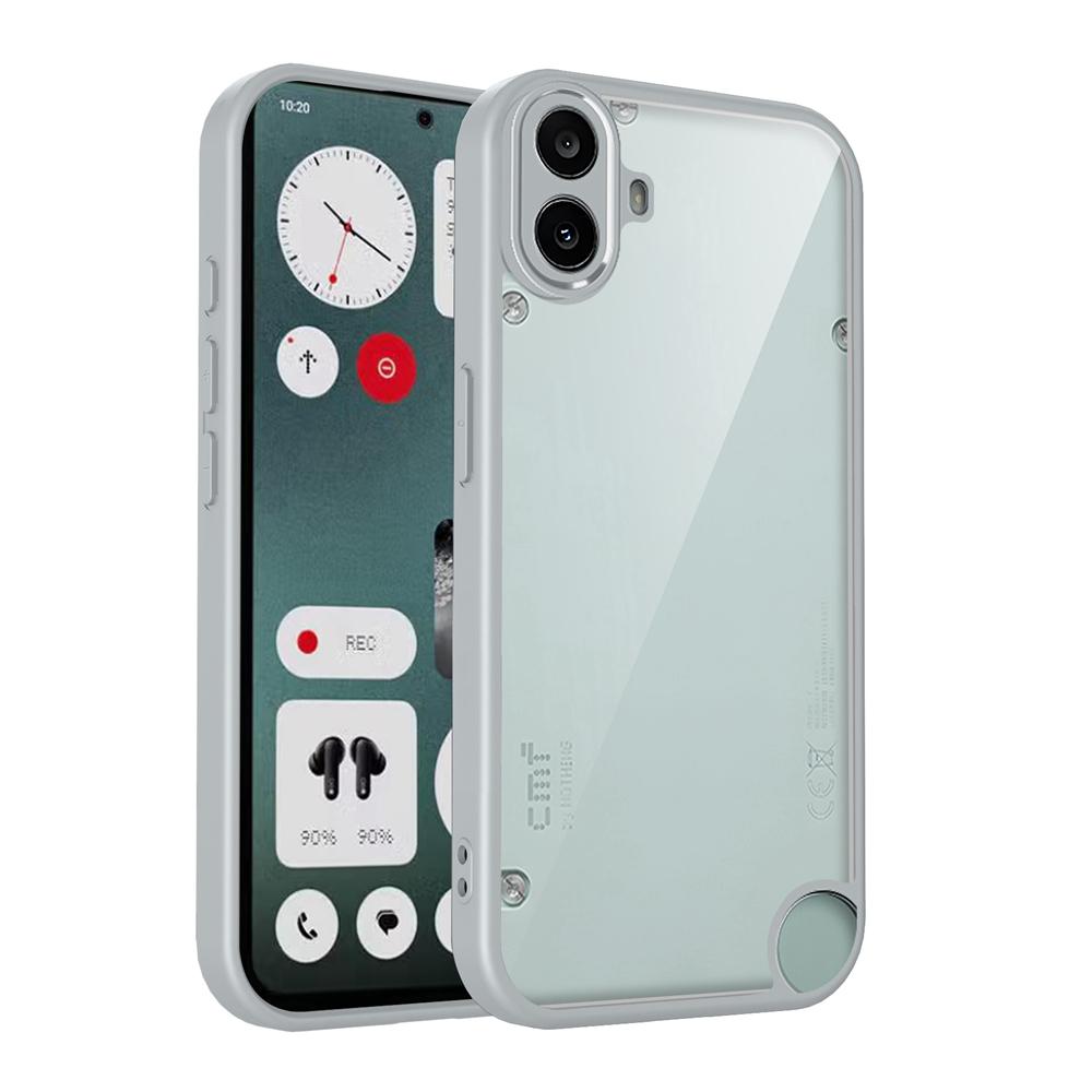 KEYSION Прозрачный чехол для Nothing CMF Phone 2 Pro 1 Мягкий силиконовый+ПК Прозрачный Противоударный Чехол-накладка на заднюю панель телефона для CMF Phone 1 2 Pro
