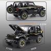 Масштаб 1/20 Jeep Wrangler Rubicon литые модели автомобилей из сплава металлические игрушечные внедорожники модель автомобиля имитационная коллекция детский подарок