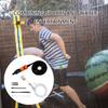Многоцветное светодиодное освещение для батута и шланг для распыления воды с цветной светодиодной лампой. Подходит для мероприятий на заднем дворе.