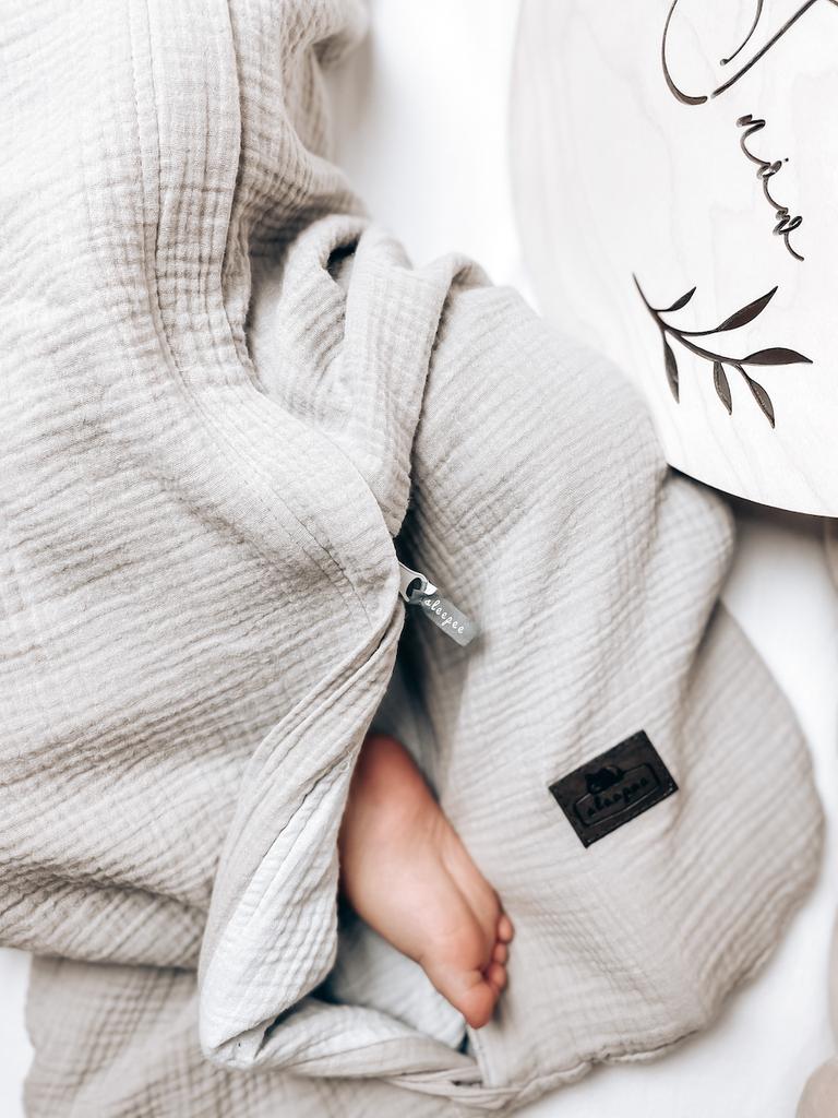 Спальный мешок из двухстороннего муслина S (4-24 месяца) Роза