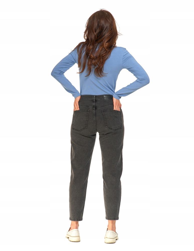 MORAJ Women's Mom Fit Jeans Classic Comfortable Regular Size 42 Black