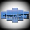 The morning seascape 5 Panels HD Print Wall Art modern Modular Poster art Canvas painting for Living Room Home Decor