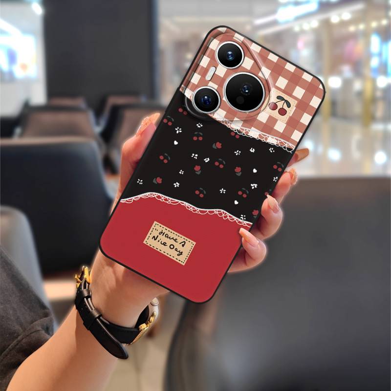 Масляная живопись Пылезащитный чехол для телефона для Huawei P70 Pro/Pura 70 Pro+ Ударопрочный ТПУ Прочный Мультяшный Полная защита Мягкий чехол