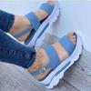 2023 New Summer One-Strap Sweet Style Wedge Sandals for Women
