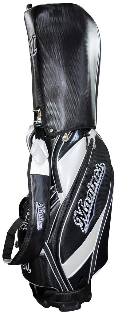 LEZAX Chiba Lotte Marines Type Caddy Bag Black 9.5 LMCB-2449