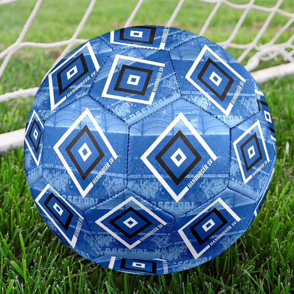 Hamburger SV HSV size5 Soccer Ball, colorful, suitable for all ages, machine-stitched, PVC material, competition grade,durable and high bounce