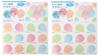 DESIGNPHIL Midori Colored Paper Balloon Set of 2 Stickers, Semi-Transparent, Pattern, 82236006,