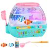 Lovely Mini Simulation Fish Tank Cartoon Music Interactive Aquarium Toys  Children Toys