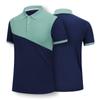Summer Men's Business Casual Polo Shirt Fashion Color Matching Lapel Button Short Sleeve Golf T-shirt Casual Sports Shirt S-4XL
