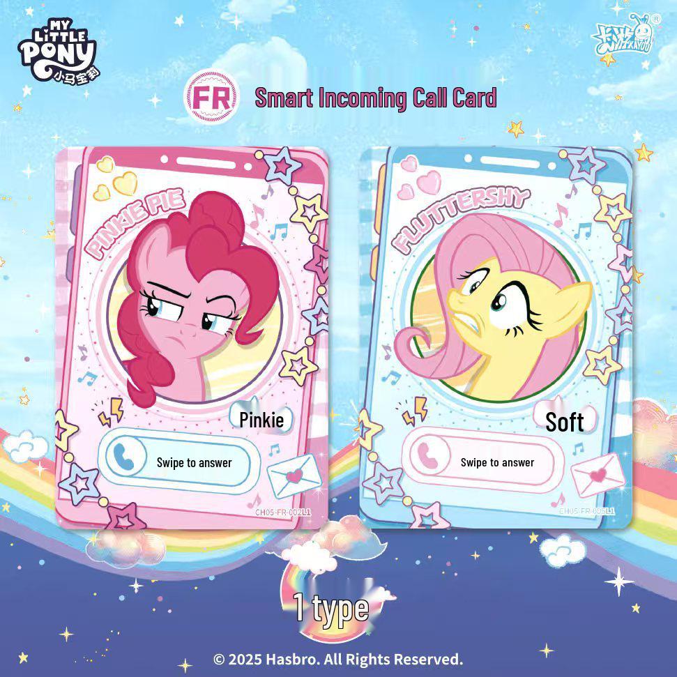 Коробка для карт My Little Pony 10-я серия, 9-е издание: Huiyue ZR, Qu Ying, Rainbow, 7 настоящих игровых карточек Альбом