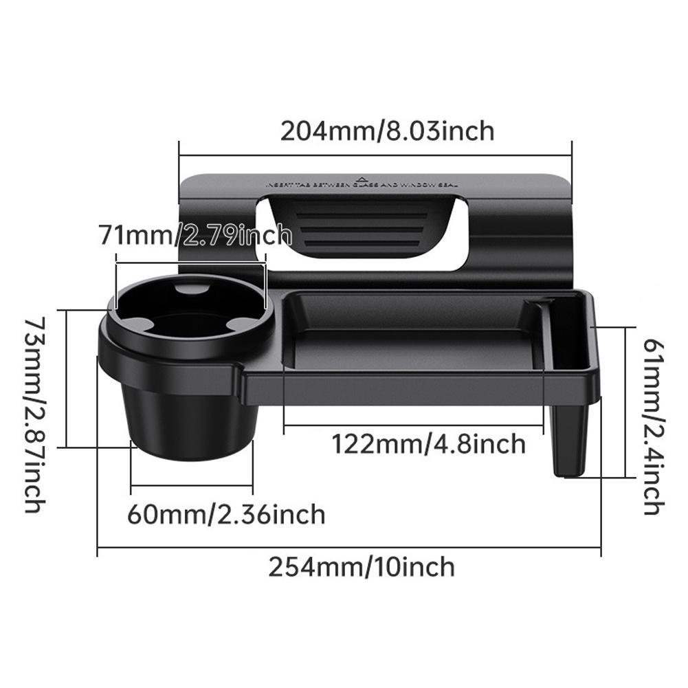 Multifunctional Car Organizer Box With Cup Holder Drink Stand Side Door Window Phone Slot Hanging Storage Rack Auto Accessories