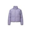 Warm And Comfortable Stand Collar Zipper Bread Down Jacket Women Jackets Light-Purple 24FRM204WGP5