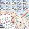 6Pcs/Set Colorful Highlighters Pens Soft Tip Hand Account Pens Marker Pens School Office Supplies