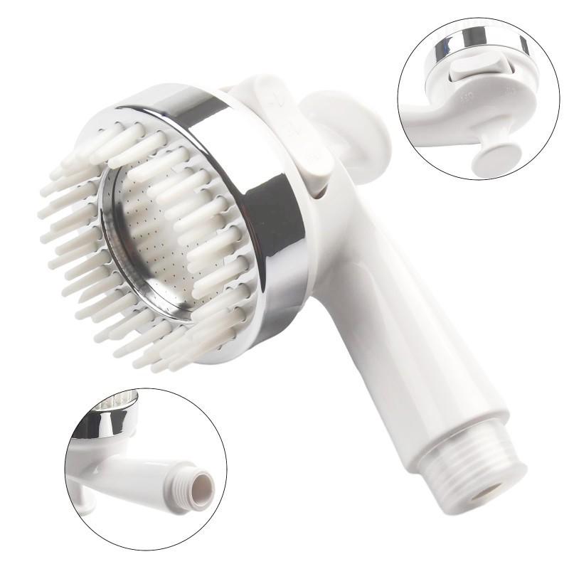 2 in 1 Pet Shower Head Massage Comb One Key Stop Water Handheld Sprayer for Dog Cat Home Bath Cleaning