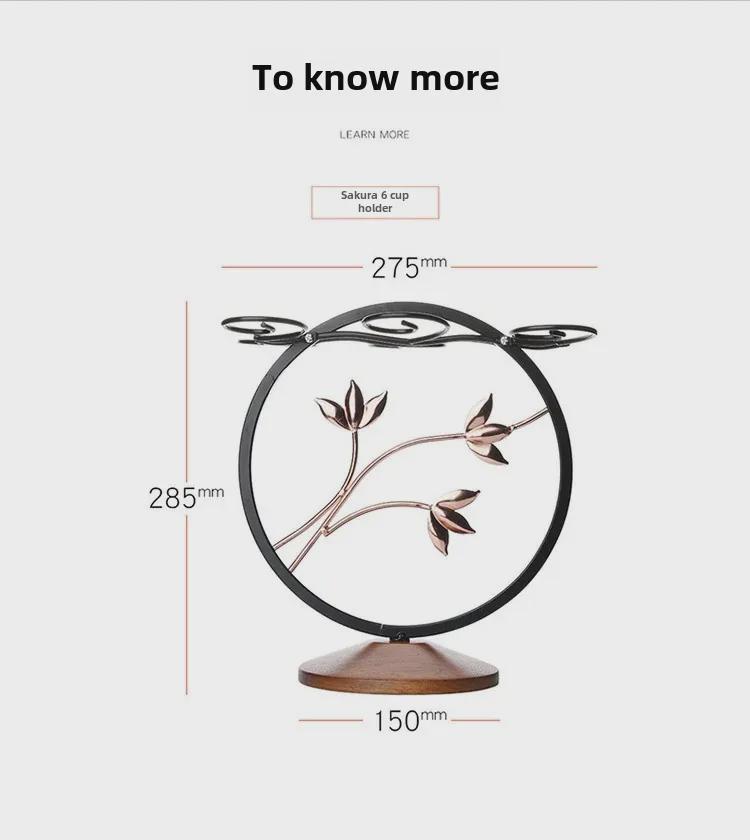 Ретро креативная перевернутая стойка для винных бокалов для домашнего декора