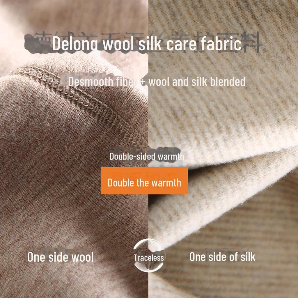 German Velvet Kids' Wool-Lined Warm Leggings for Autumn/Winter - Thick & Soft for Boys and Girls