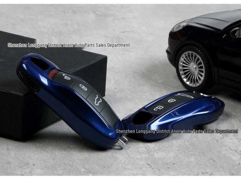 Ключ-оболочка для Porsche цвета «Голубая горечавка»: Подходит для Cayenne, Macan, 718, Panamera, 911